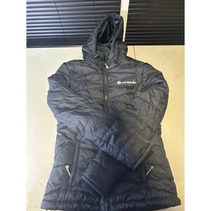 Outbound Puffer Jacket Womens XS Black Hooded Quilted Full Zip Outdoor Style